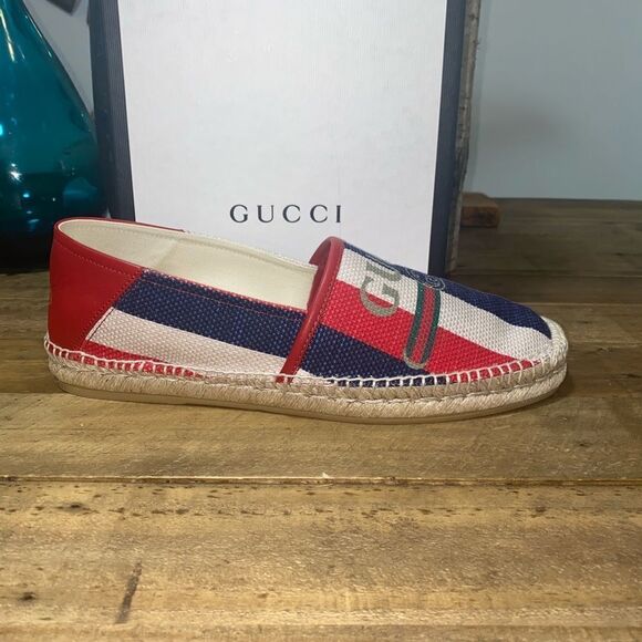 Gucci Logo Canvas Espadrilles - Picture 6 of 11